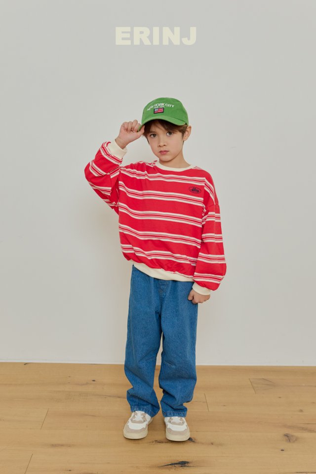 Erin J - Korean Children Fashion - #prettylittlegirls - Base Stripe Sweatshirt - 8
