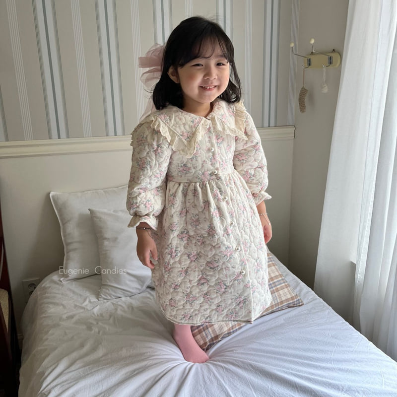 Eugenie Candies - Korean Children Fashion - #fashionkids - Luri Quilting One-piece - 4