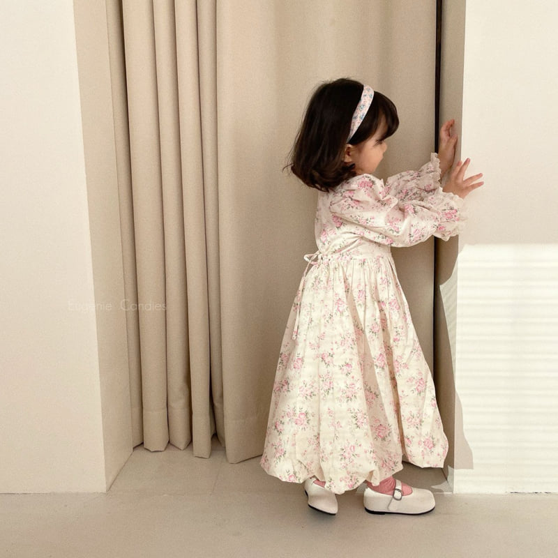 Eugenie Candies - Korean Children Fashion - #kidsshorts - May Rose One-piece - 2