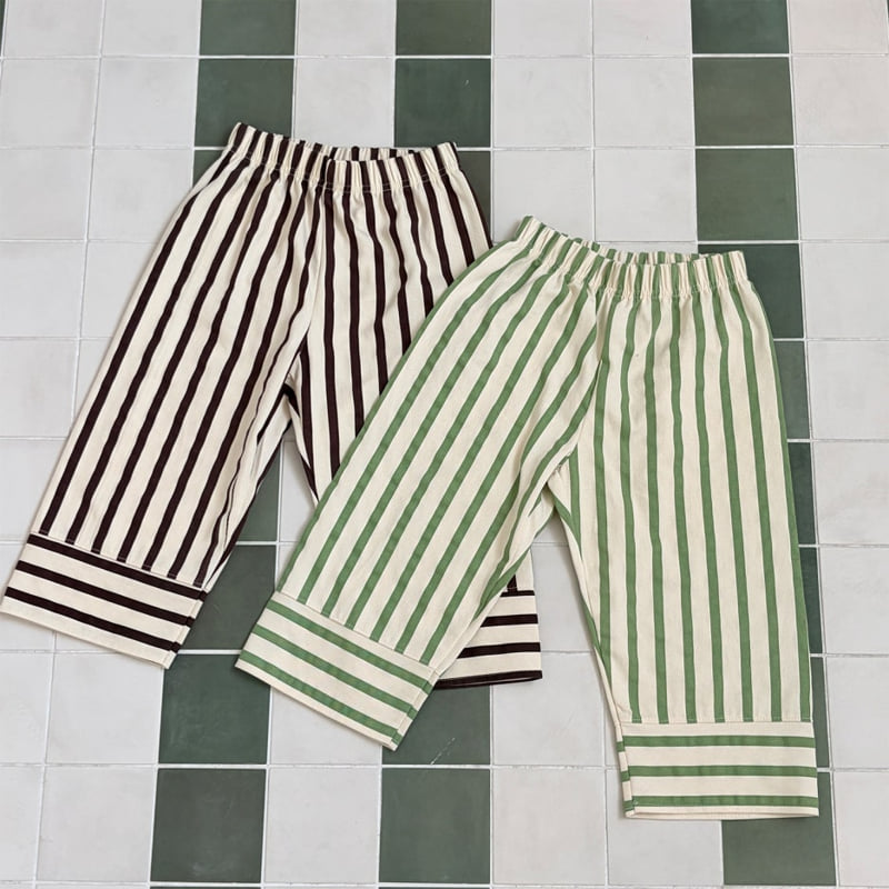 Firstblue - Korean Children Fashion - #Kfashion4kids - Stripe Pants - 7