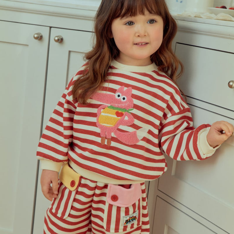 Firstblue - Korean Children Fashion - #childofig - Bouclé Embroidered Sweatshirt Tee - 7