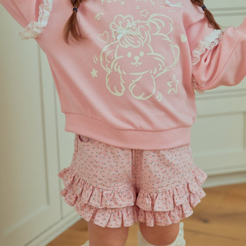 Firstblue - Korean Children Fashion - #designkidswear - Flower Frill Shorts - 2