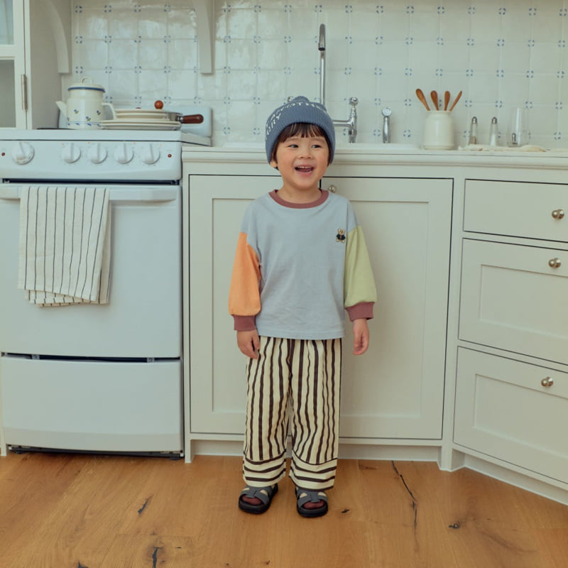 Firstblue - Korean Children Fashion - #discoveringself - Contrast Single Tee - 2