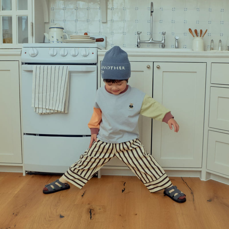 Firstblue - Korean Children Fashion - #fashionkids - Contrast Single Tee - 3