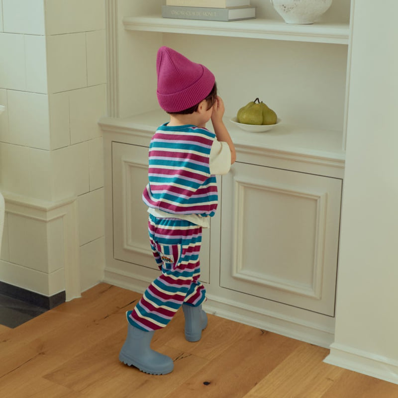 Collar Stripe Vest by Firstblue for Child - view 5