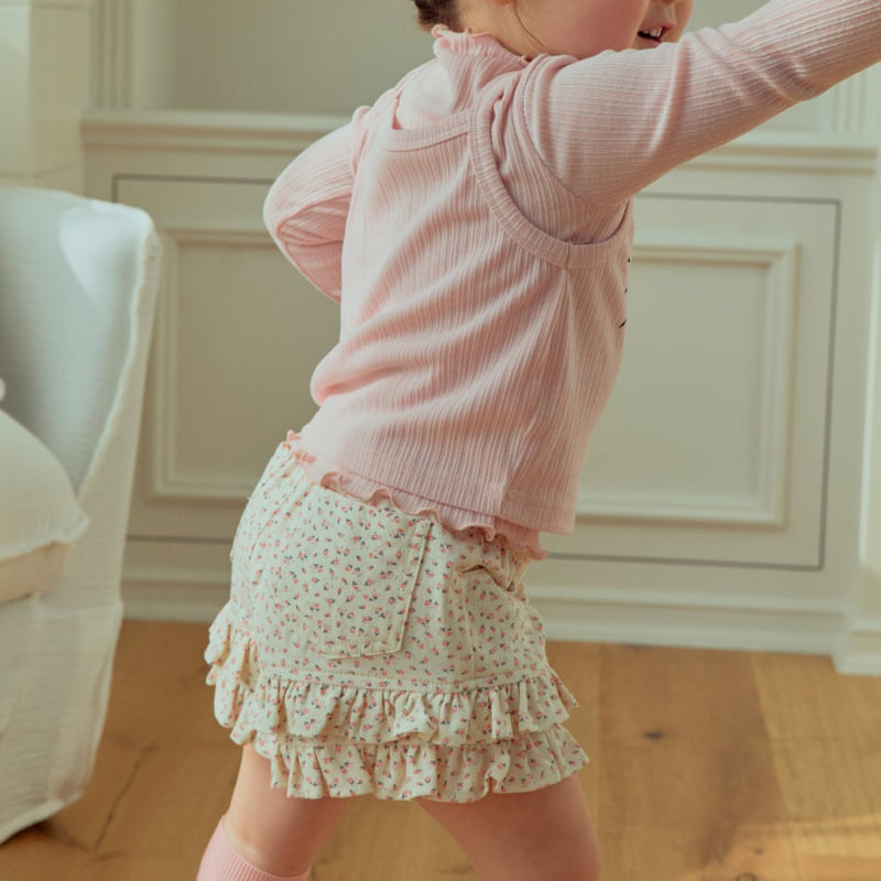 Firstblue - Korean Children Fashion - #kidsshorts - Flower Frill Shorts - 5
