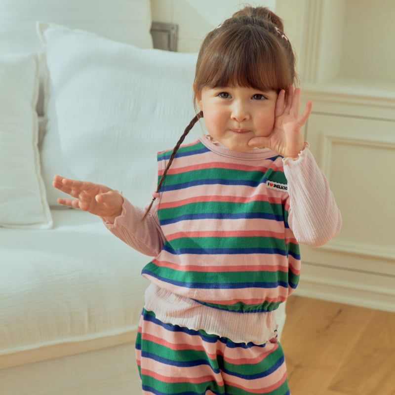 Collar Stripe Vest by Firstblue for Child - view 6