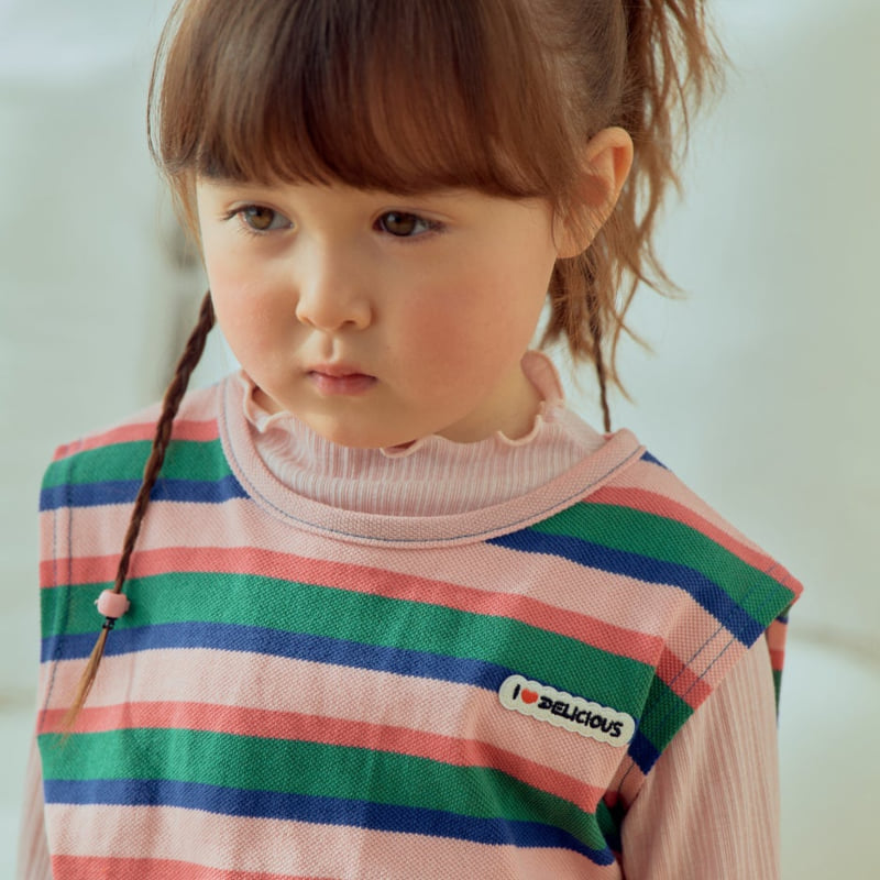 Collar Stripe Vest by Firstblue for Child - view 7