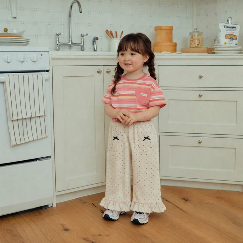 Firstblue - Korean Children Fashion - #kidzfashiontrend - Small Dot Heart Pants - 5