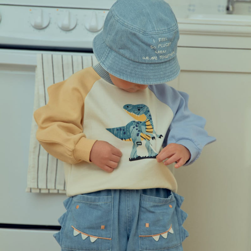 Firstblue - Korean Children Fashion - #kidzfashiontrend - Dino Denim Pants - 3