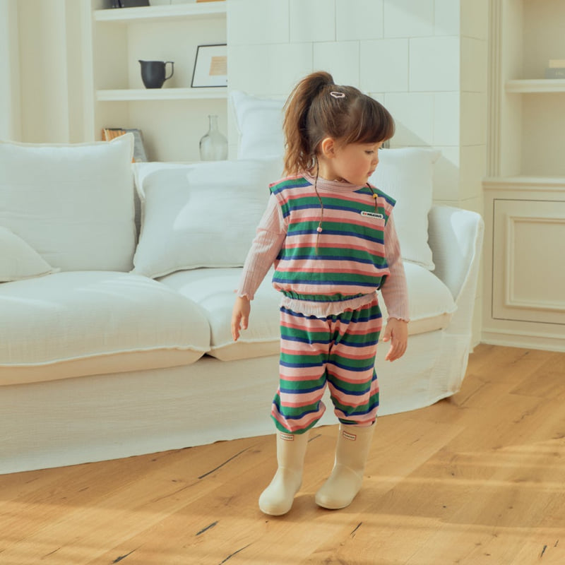 Collar Stripe Vest by Firstblue for Child - view 9
