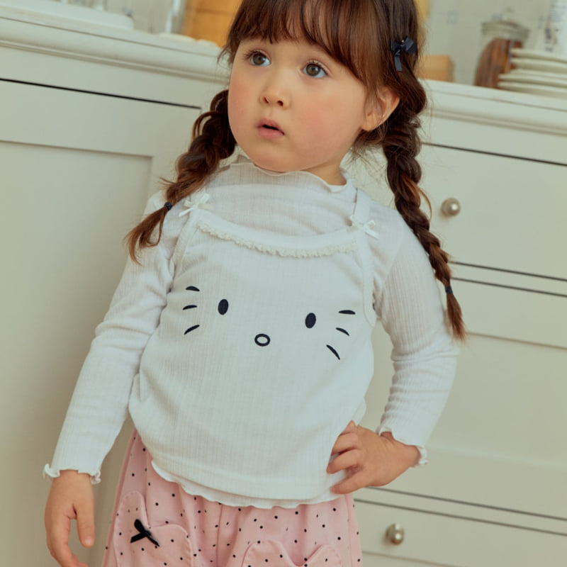 Firstblue - Korean Children Fashion - #littlefashionista - Cats Layered Tee