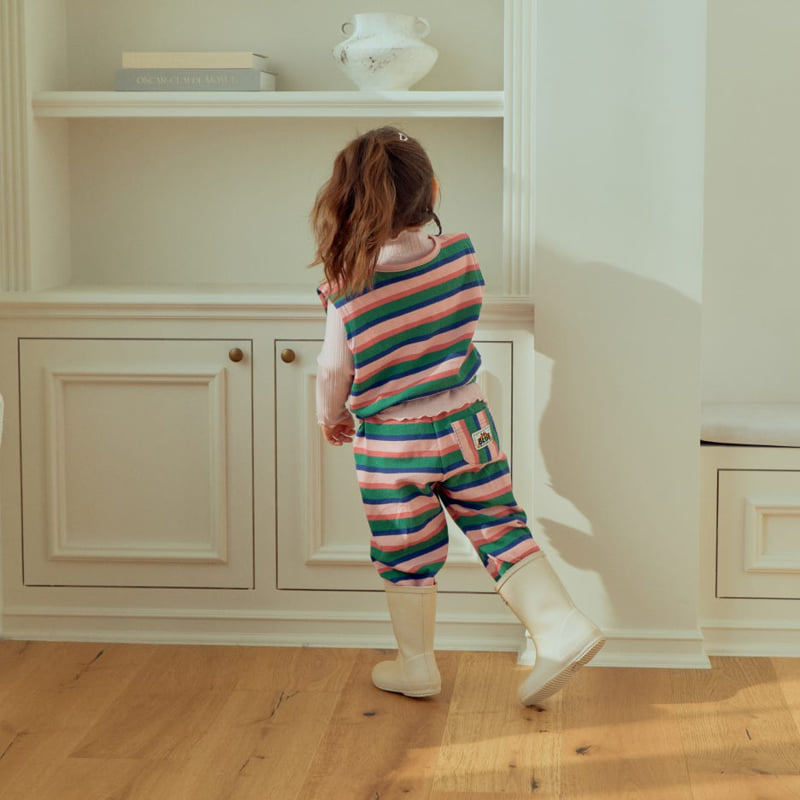 Collar Stripe Vest by Firstblue for Child - view 10