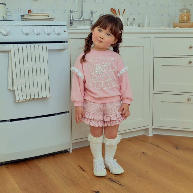 Puppy Lace Sweatshirt Tee by Firstblue for Child - view 3