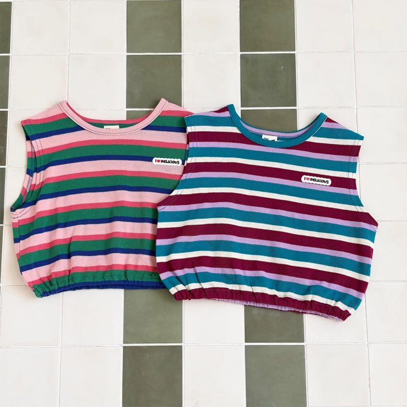Collar Stripe Vest by Firstblue for Child - view 11