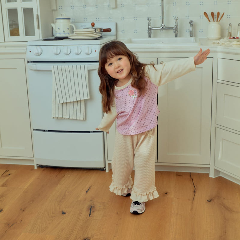 Firstblue - Korean Children Fashion - #minifashionista - Mini Dot Raglan Tee - 8