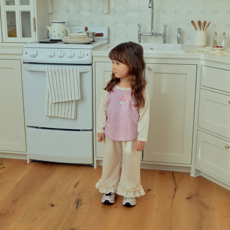 Firstblue - Korean Children Fashion - #prettylittlegirls - Mini Dot Raglan Tee - 9