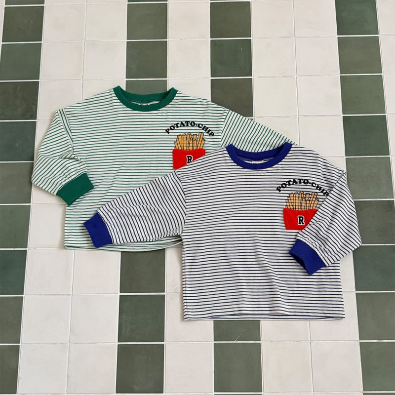 Firstblue - Korean Children Fashion - #stylishchildhood - Potato Stripe Tee - 11