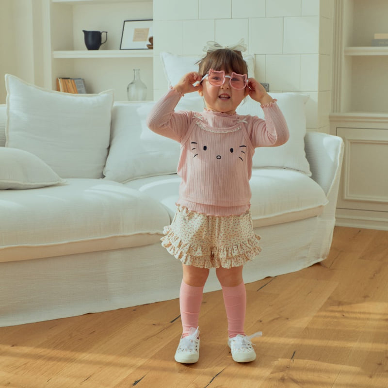 Firstblue - Korean Children Fashion - #stylishchildhood - Cats Layered Tee - 7