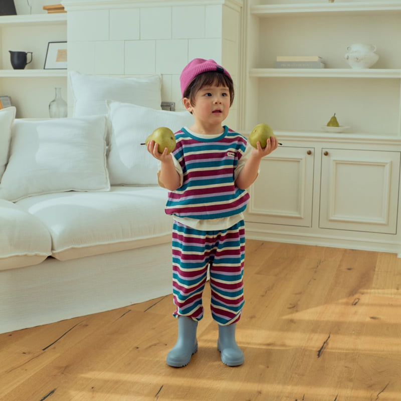 Collar Stripe Pants by Firstblue for Child - view 2