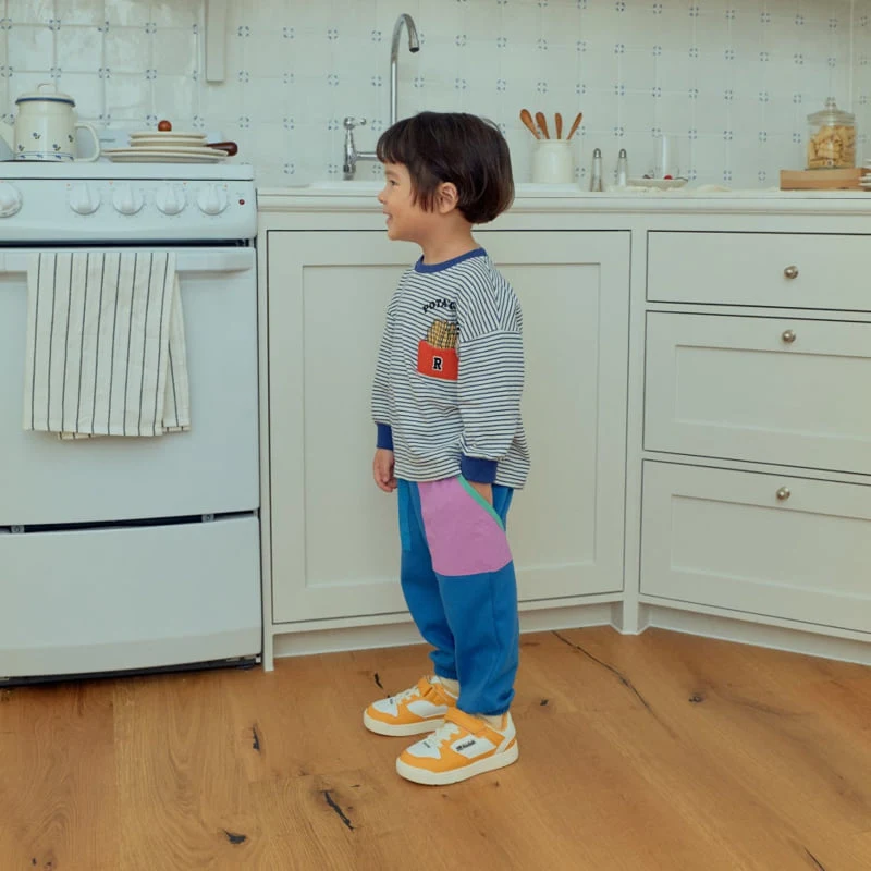 Firstblue - Korean Children Fashion - #todddlerfashion - Potato Stripe Tee - 9