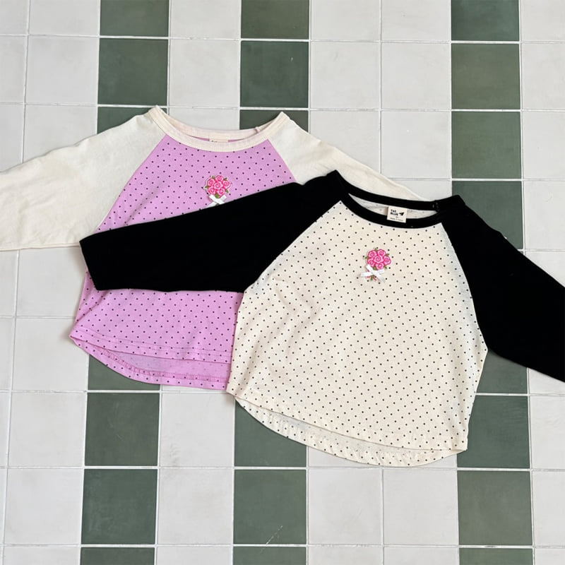 Firstblue - Korean Children Fashion - #toddlerclothing - Mini Dot Raglan Tee - 11
