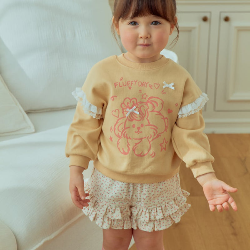 Puppy Lace Sweatshirt Tee by Firstblue for Child - view 7
