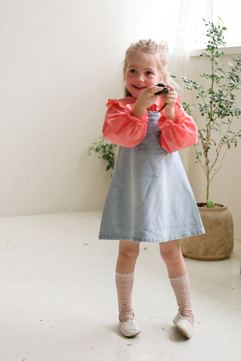 Flo - Korean Children Fashion - #Kfashion4kids - Eva Denim Jump Skirt - 11