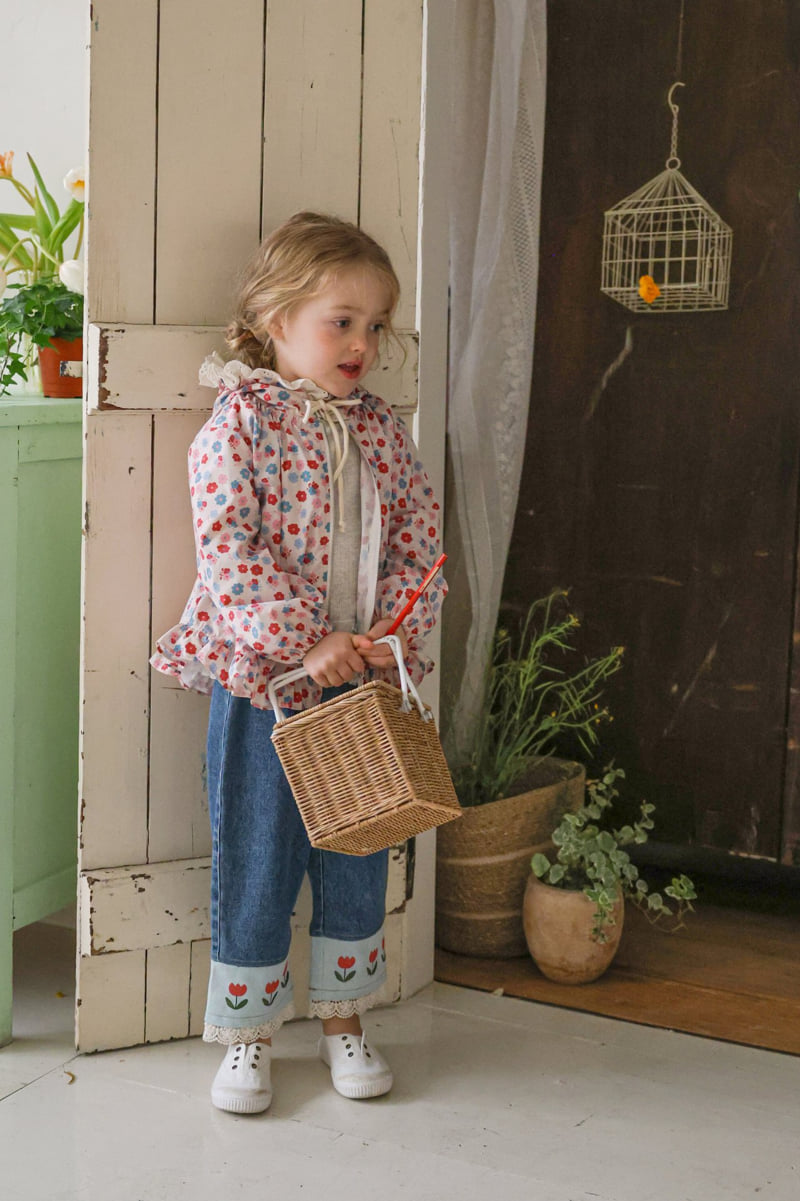 Flo - Korean Children Fashion - #childofig - Tulip Denim Pants - 7