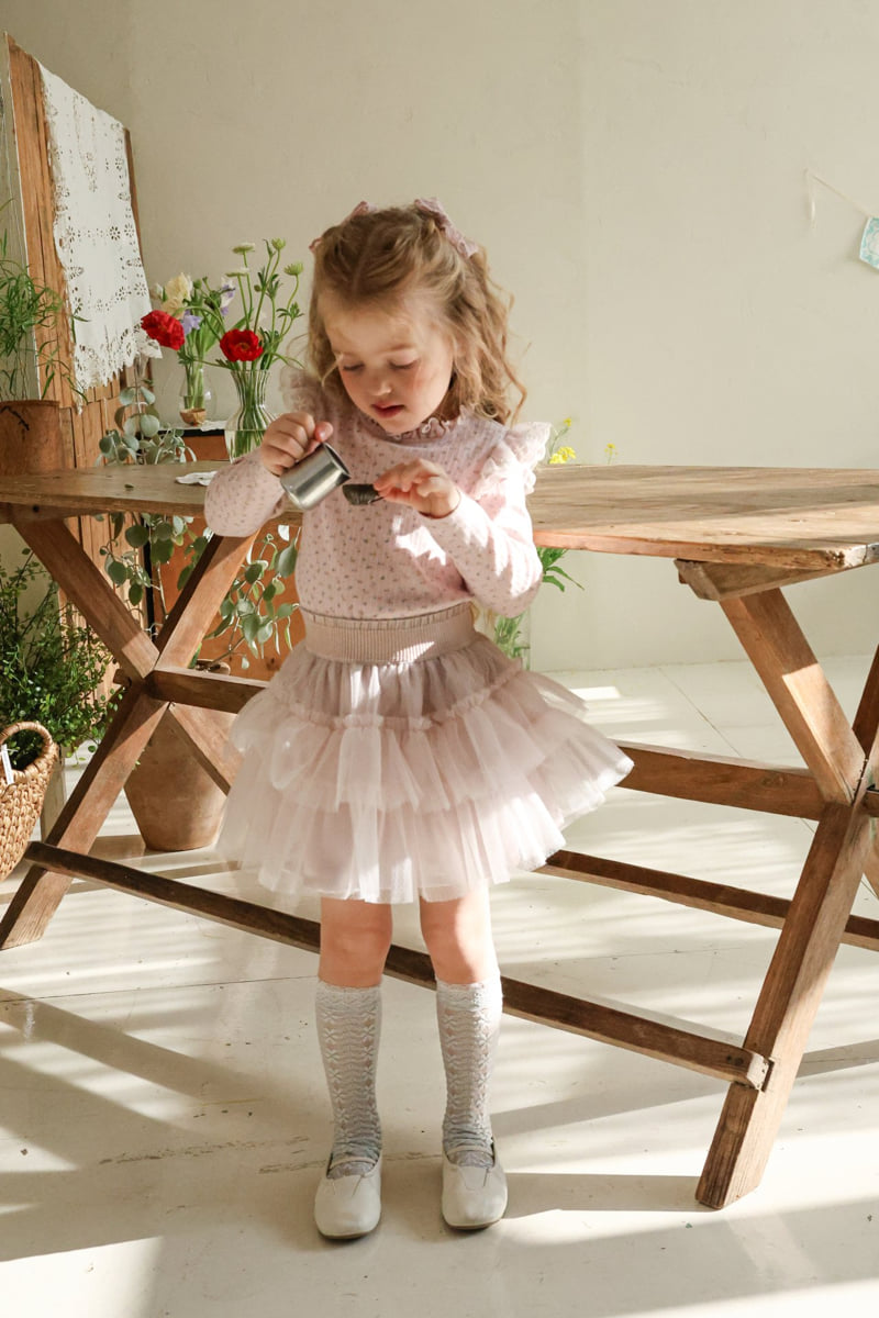 Flo - Korean Children Fashion - #stylishchildhood - Cecil Mesh Skirt - 4
