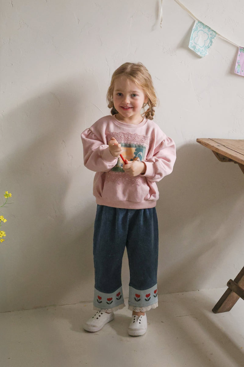 Flo - Korean Children Fashion - #childrensboutique - Tulip Denim Pants - 8