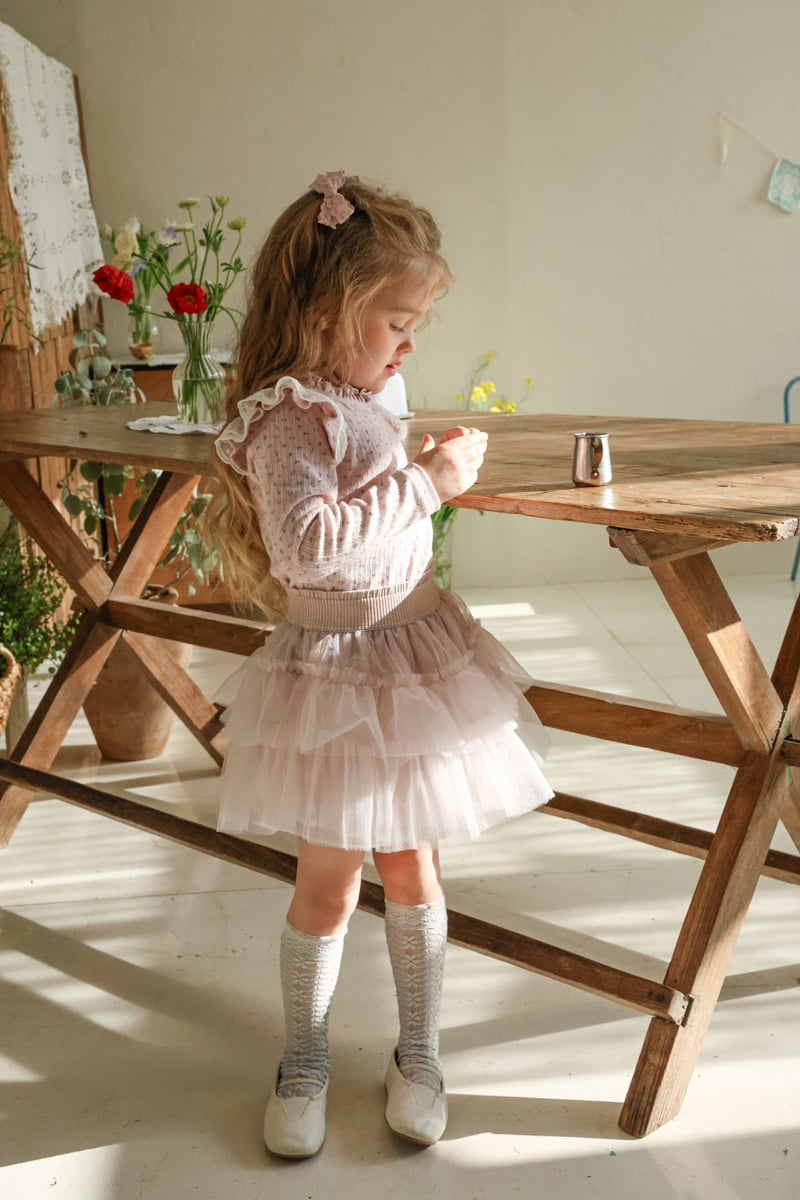 Flo - Korean Children Fashion - #childrensboutique - Cecil Mesh Skirt - 5
