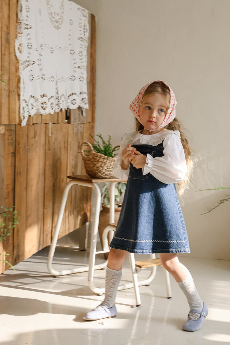 Flo - Korean Children Fashion - #childofig - Eva Denim Jump Skirt - 4