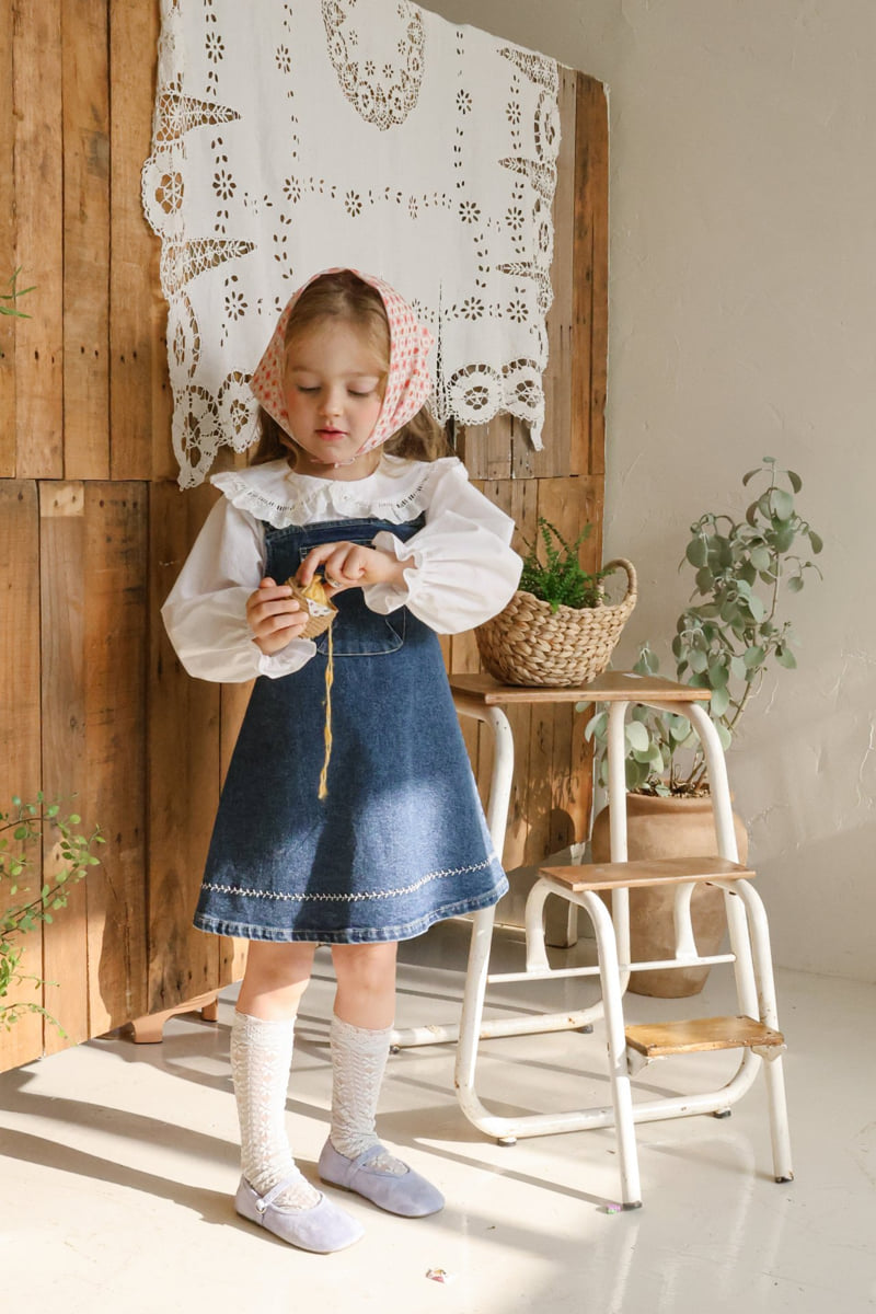 Flo - Korean Children Fashion - #designkidswear - Eva Denim Jump Skirt - 5