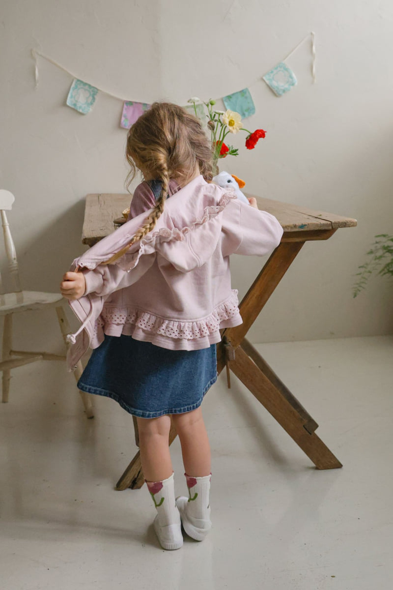 Flo - Korean Children Fashion - #discoveringself - Yogurt Hood Zip-Up - 8