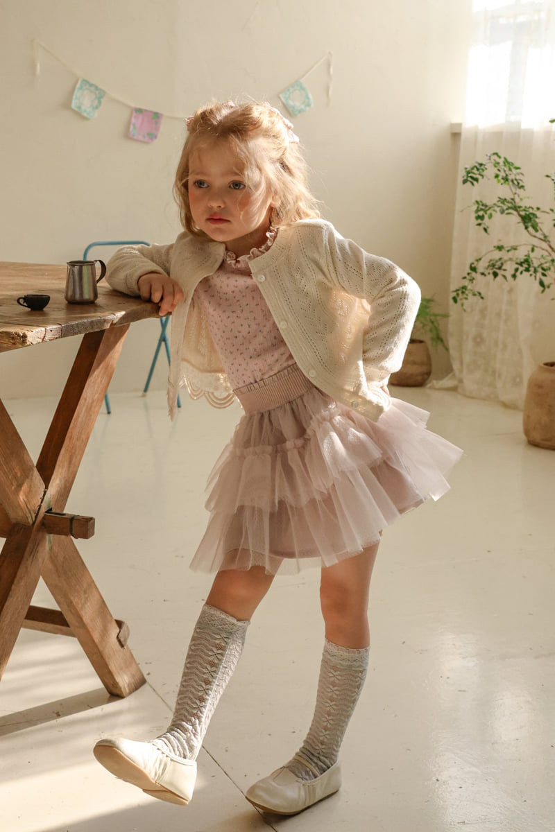 Flo - Korean Children Fashion - #discoveringself - Cecil Mesh Skirt - 7