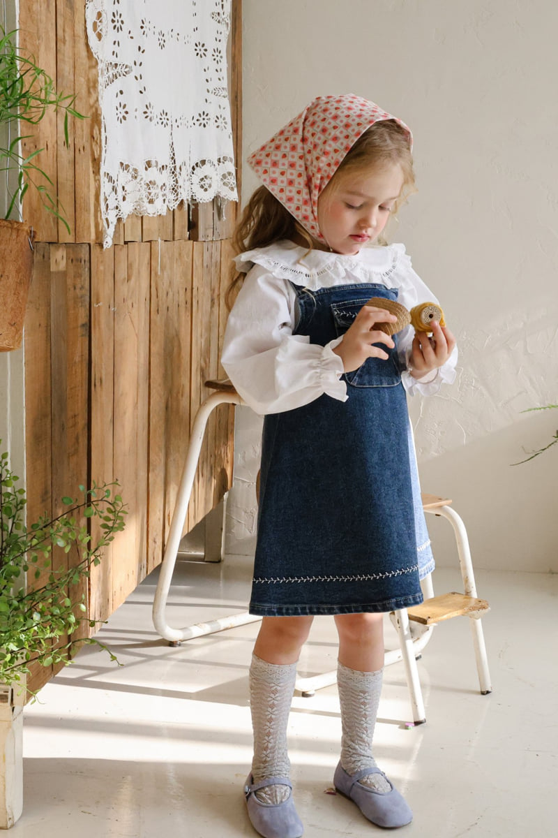 Flo - Korean Children Fashion - #discoveringself - Eva Denim Jump Skirt - 6