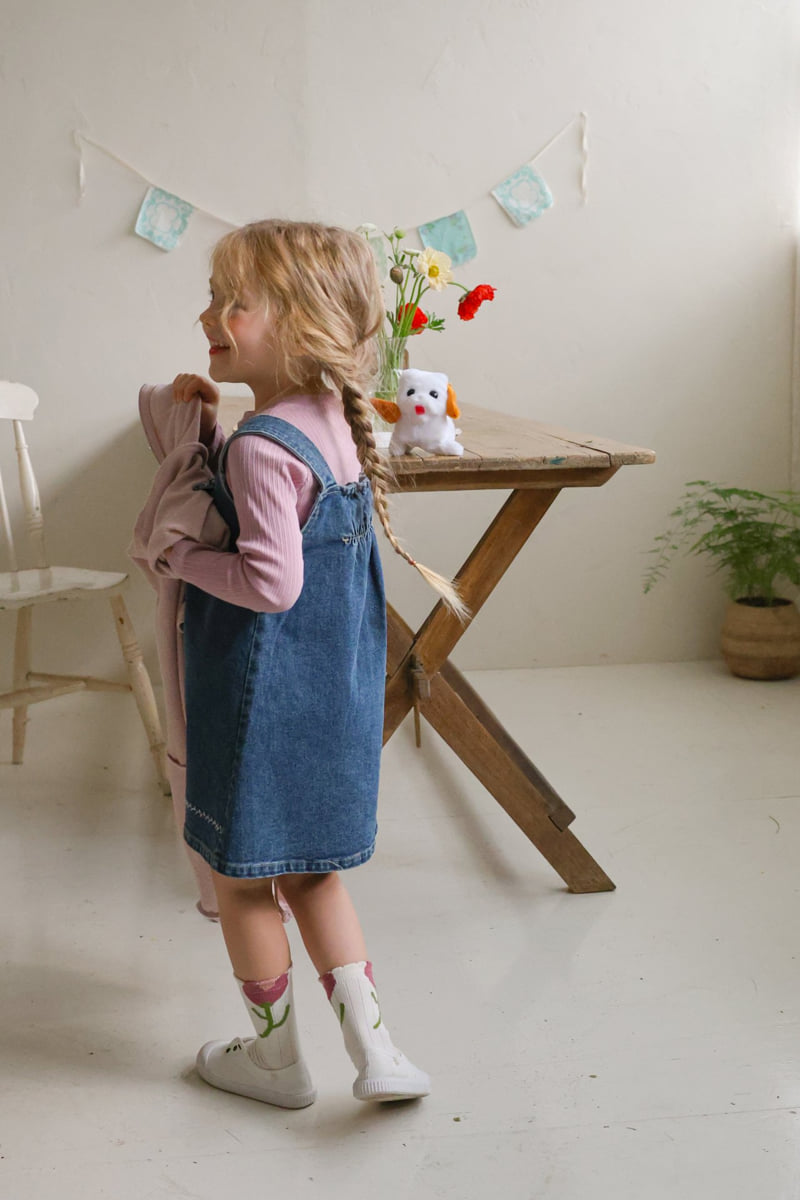 Flo - Korean Children Fashion - #kidsshorts - Eva Denim Jump Skirt - 8