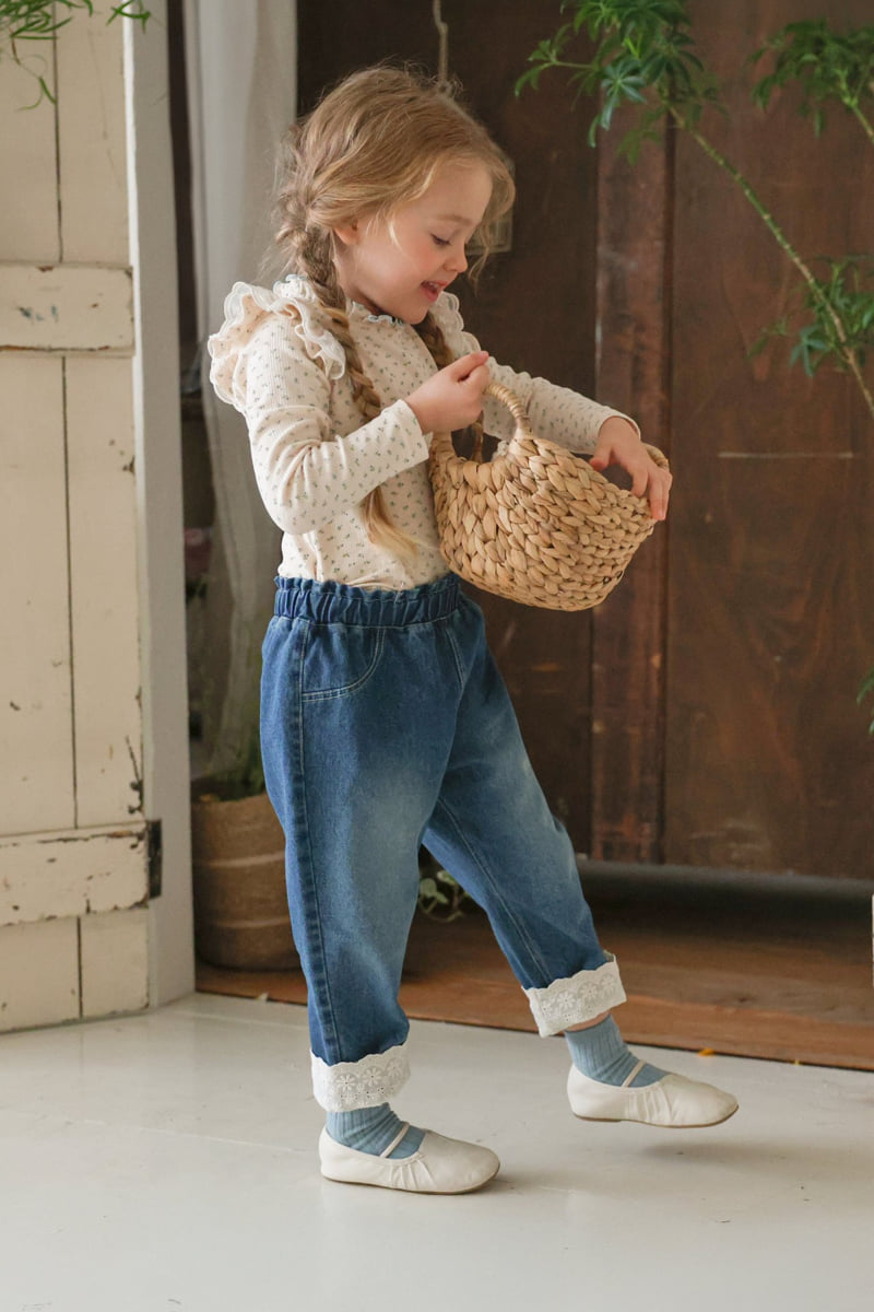 Flo - Korean Children Fashion - #kidsshorts - Luen Denim Pants - 4