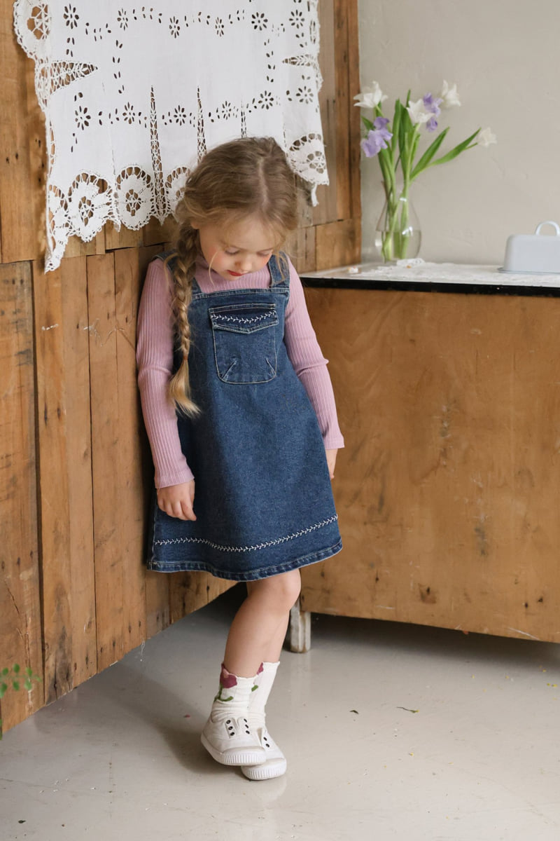 Flo - Korean Children Fashion - #kidsstore - Eva Denim Jump Skirt - 9