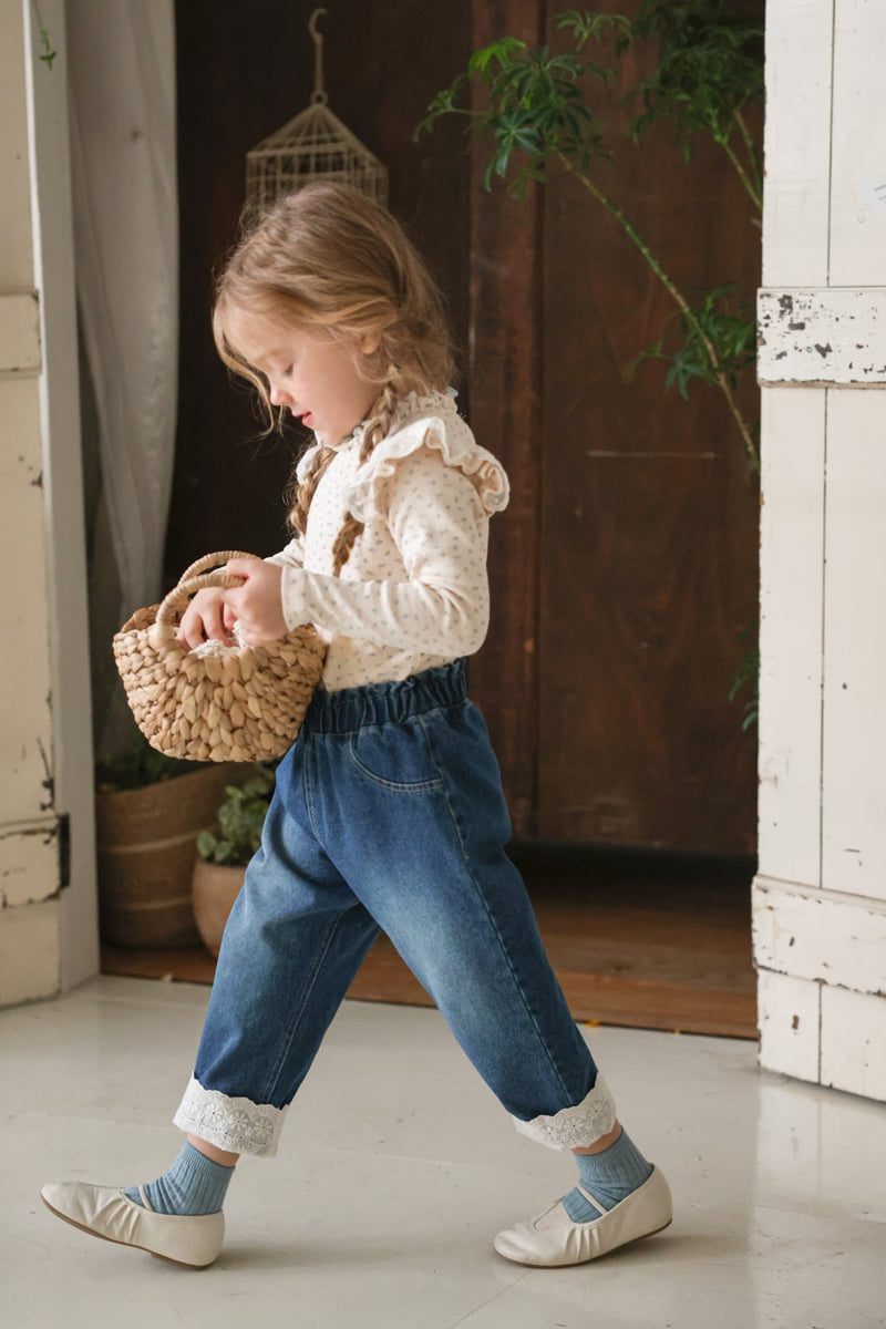 Flo - Korean Children Fashion - #kidzfashiontrend - Luen Denim Pants - 5