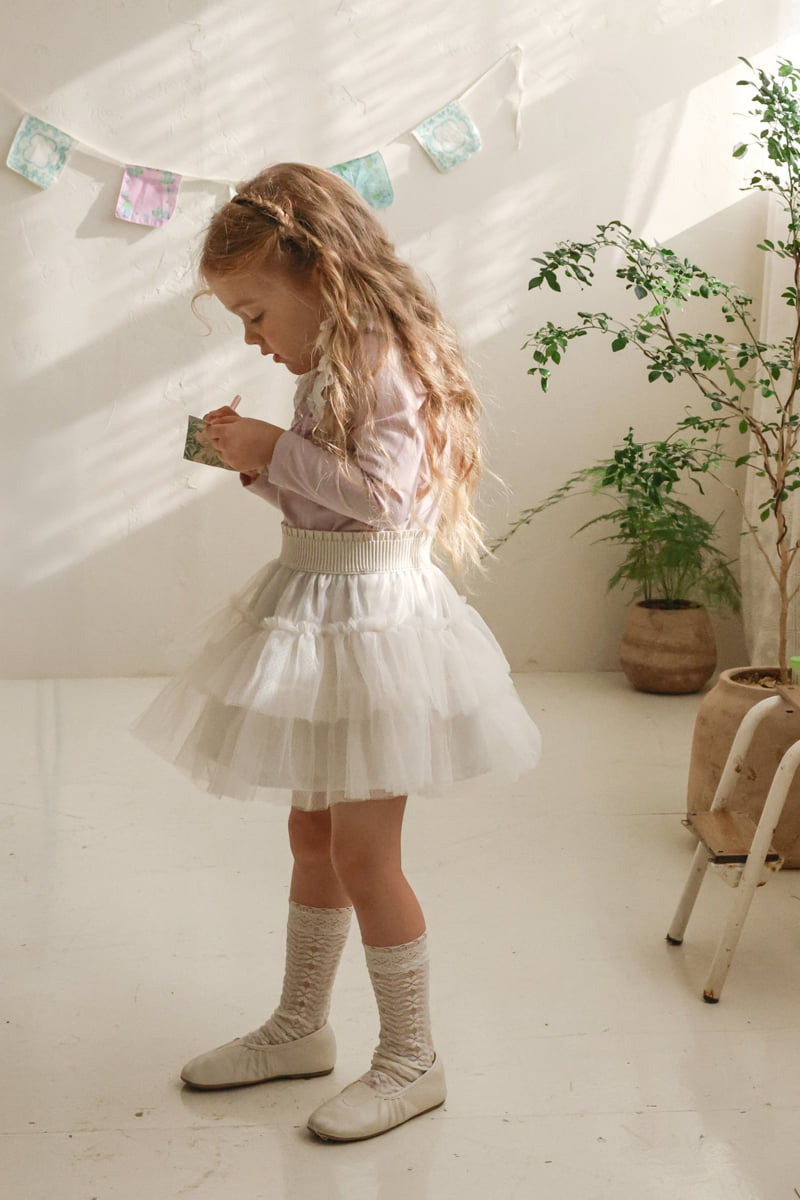 Flo - Korean Children Fashion - #kidzfashiontrend - Cecil Mesh Skirt - 11