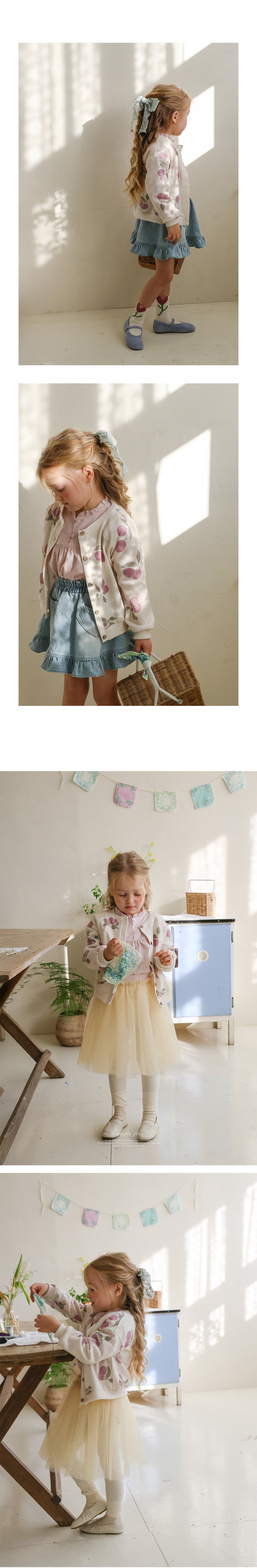 Flo - Korean Children Fashion - #minifashionista - Plum Cardigan - 2