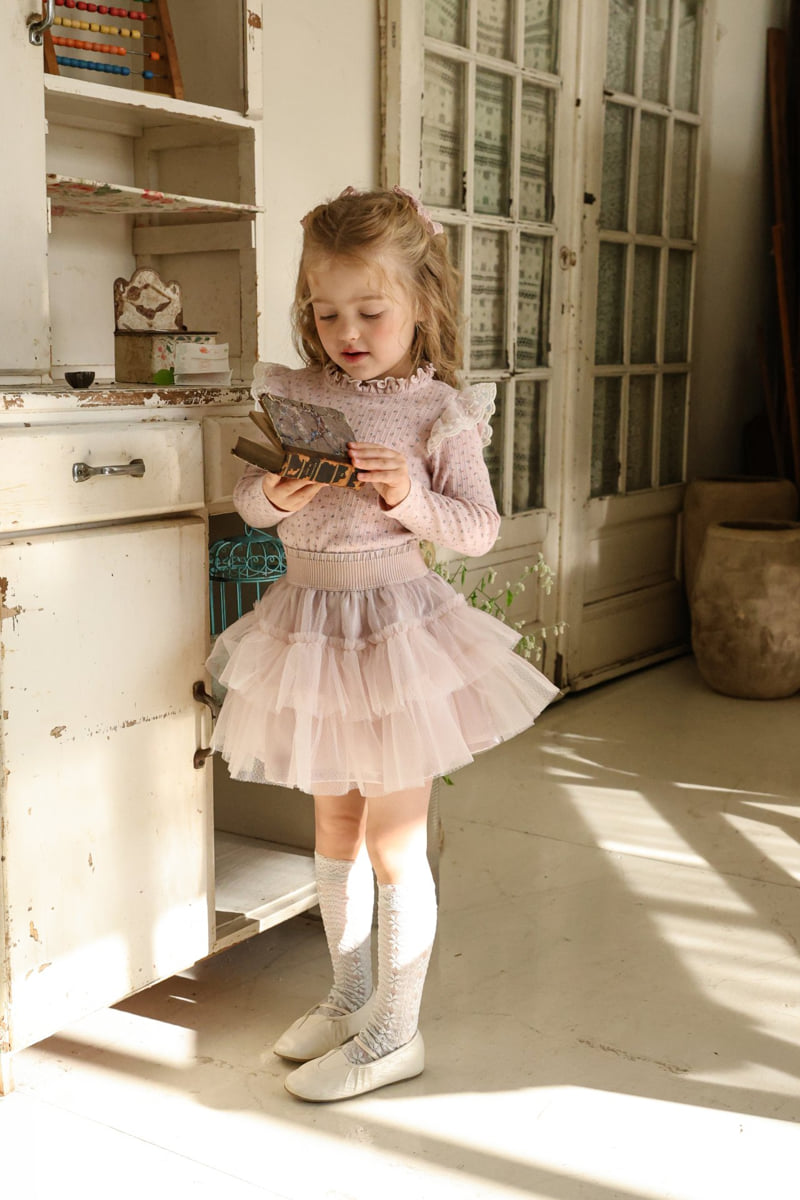 Flo - Korean Children Fashion - #stylishchildhood - Cecil Mesh Skirt - 3