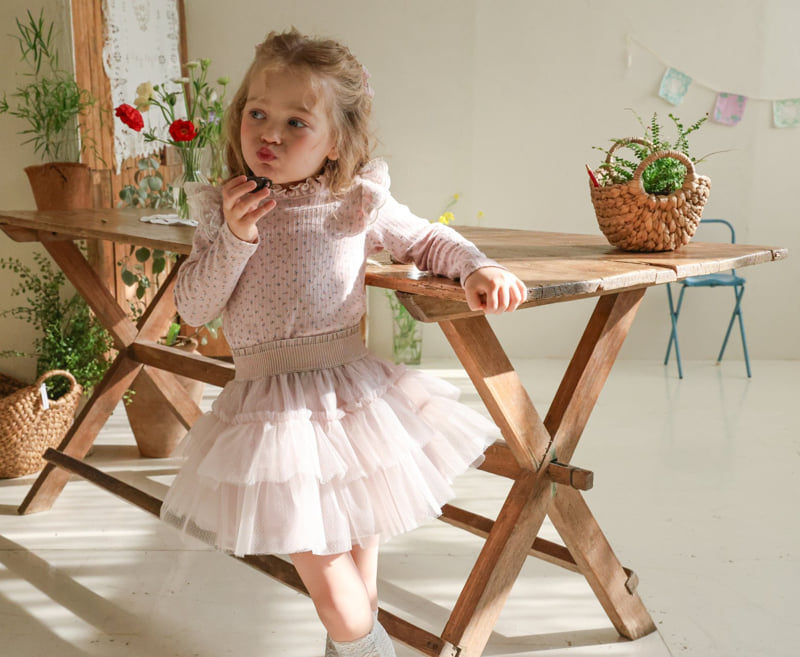Flo - Korean Children Fashion - #todddlerfashion - Cecil Mesh Skirt