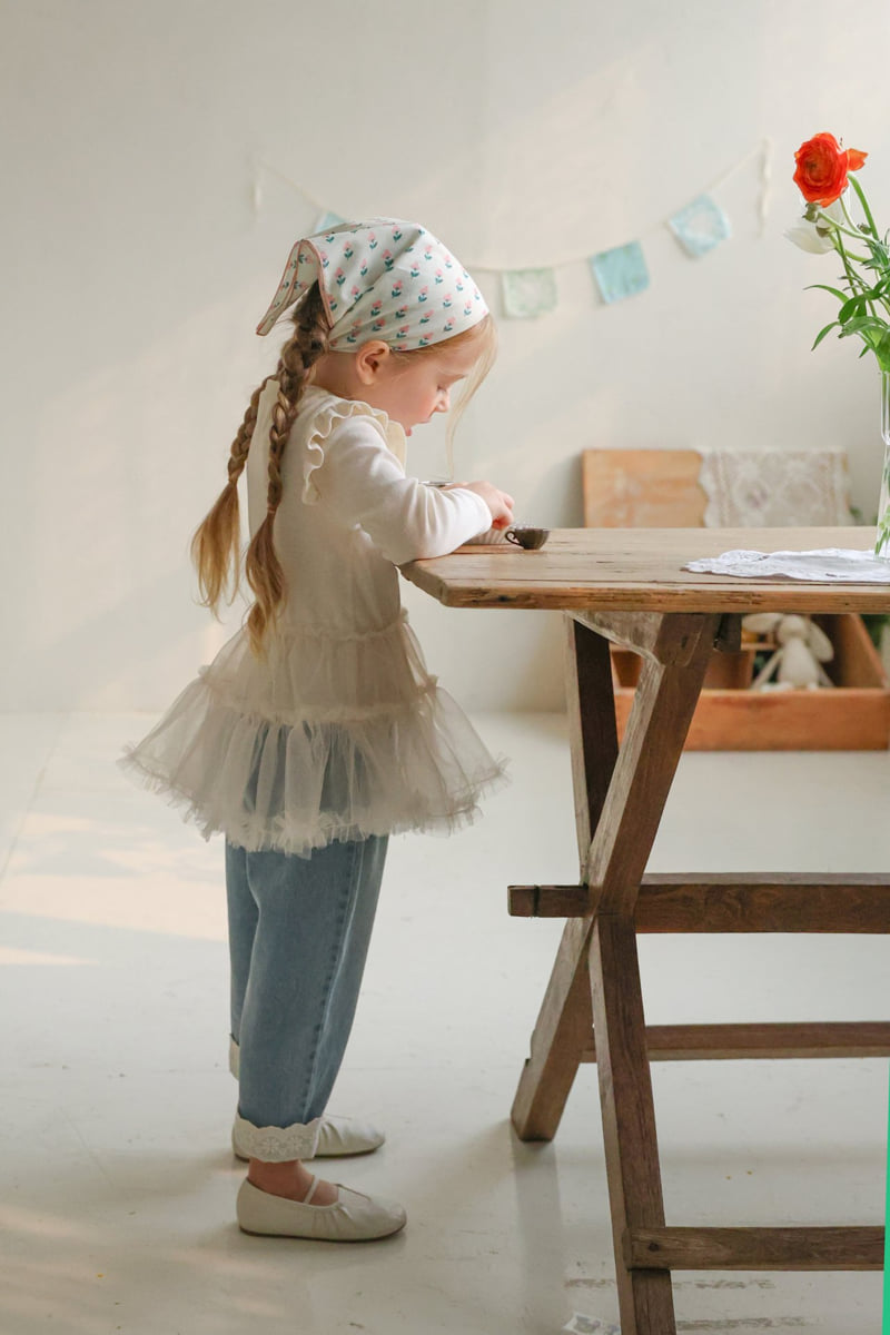 Flo - Korean Children Fashion - #toddlerclothing - Luen Denim Pants - 12