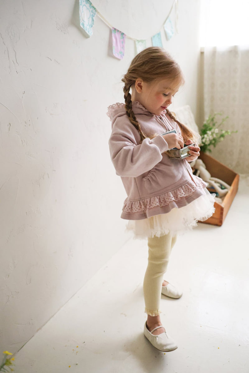Flo - Korean Children Fashion - #toddlerclothing - Yogurt Hood Zip-Up - 3