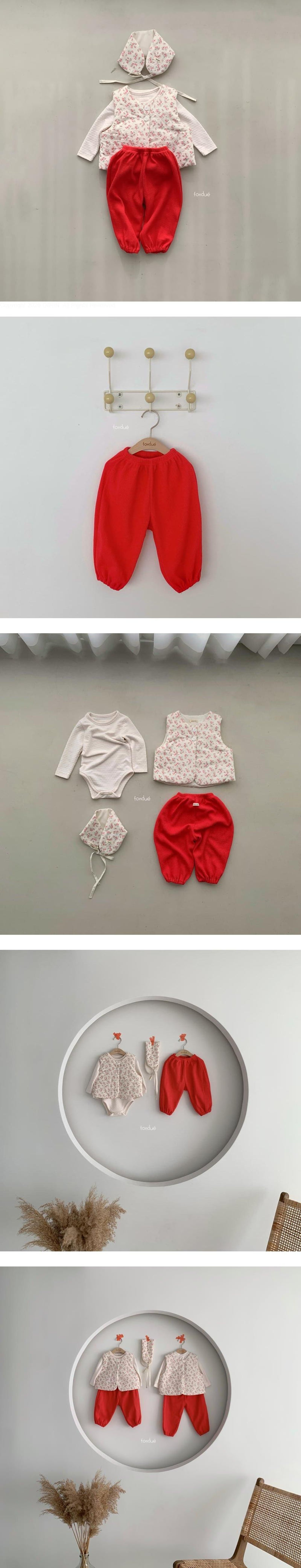 Fondue - Korean Baby Fashion - #babylifestyle - Camellia Pants