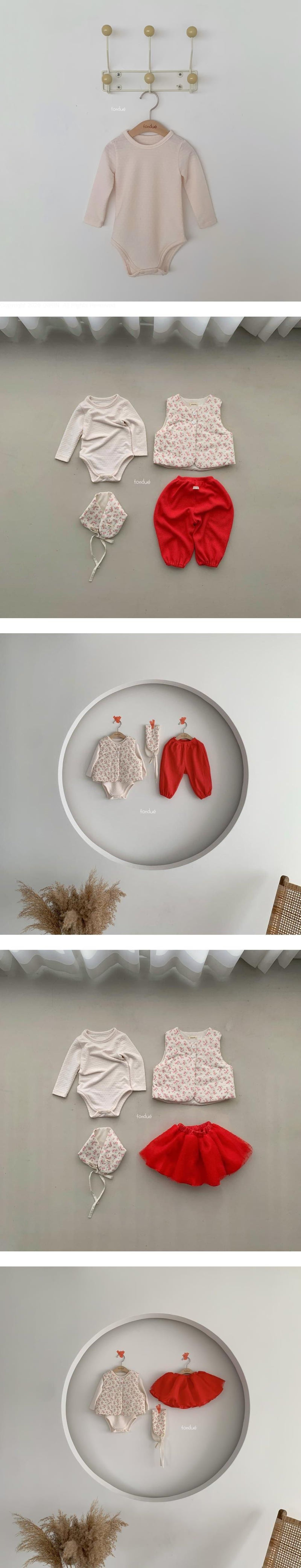 Fondue - Korean Baby Fashion - #babyootd - Camellia Suit (Bebe)