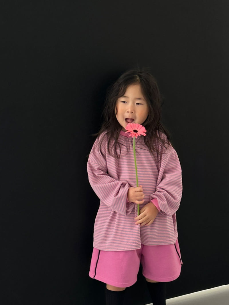 Foov - Korean Children Fashion - #prettylittlegirls - Striped Basic Tee - 4